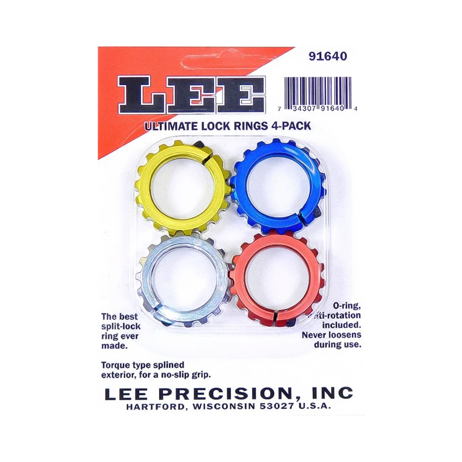 Anel de Regulagem - 4 Unidades -  Lee Precision - Ultimate Lock Rings - 4 Pack